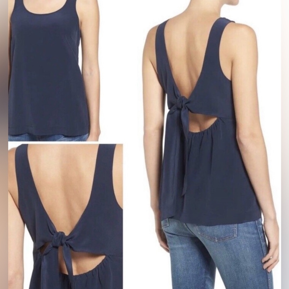 Madewell Silk Tie Back Tank